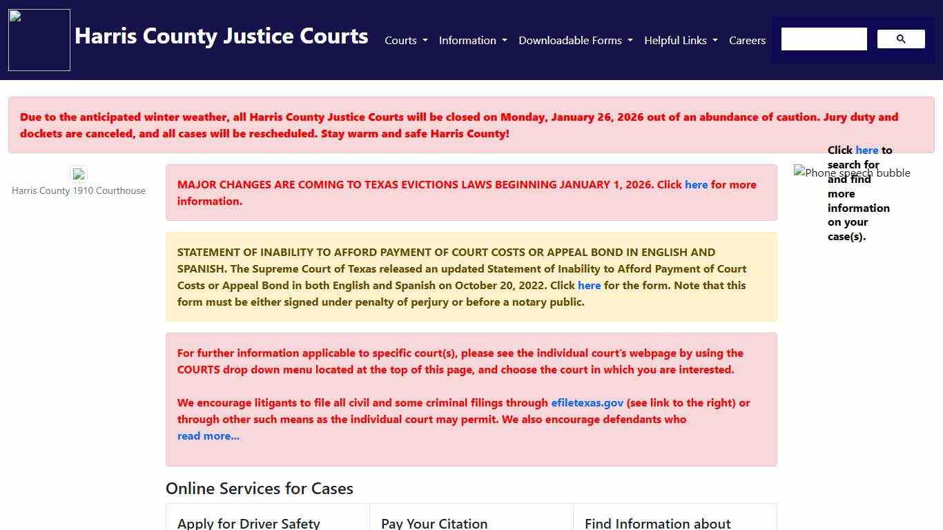 Harris County Justice of the Peace Courts